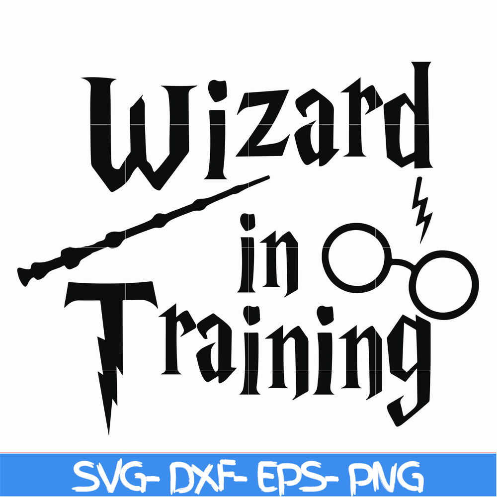 HRPT0001-Wizard in training svg, png, dxf, eps file HRPT0001.jpg
