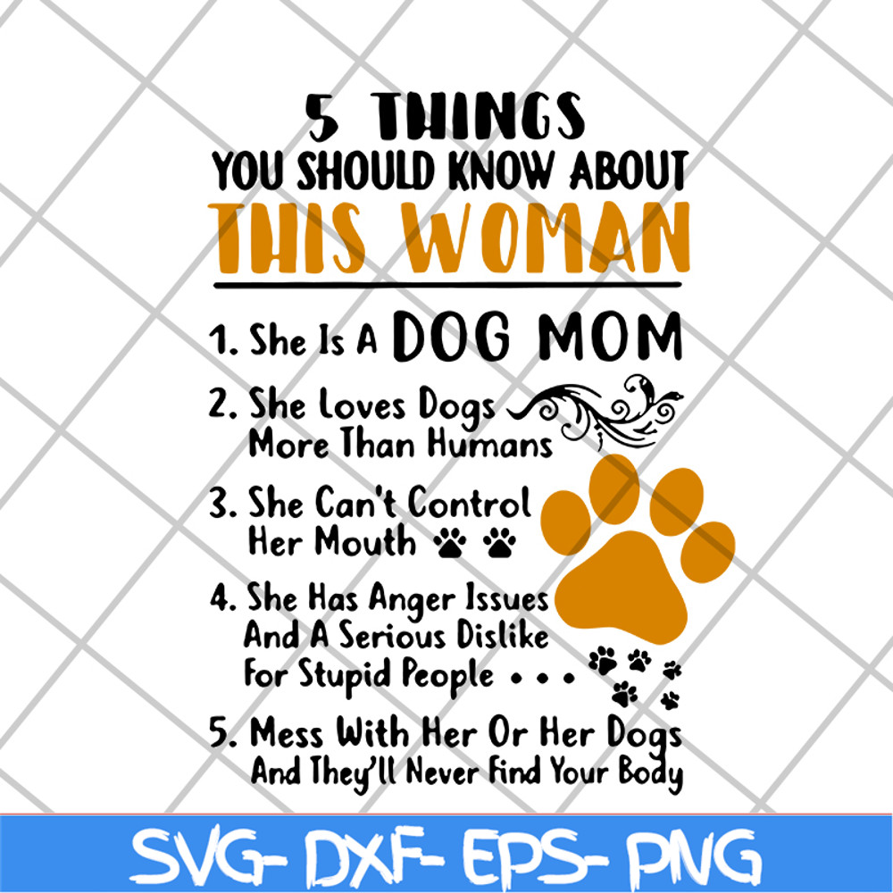 MTD10042120-5 things you should know about this woman svg, Mother's day svg, eps, png, dxf digital file MTD10042120.jpg