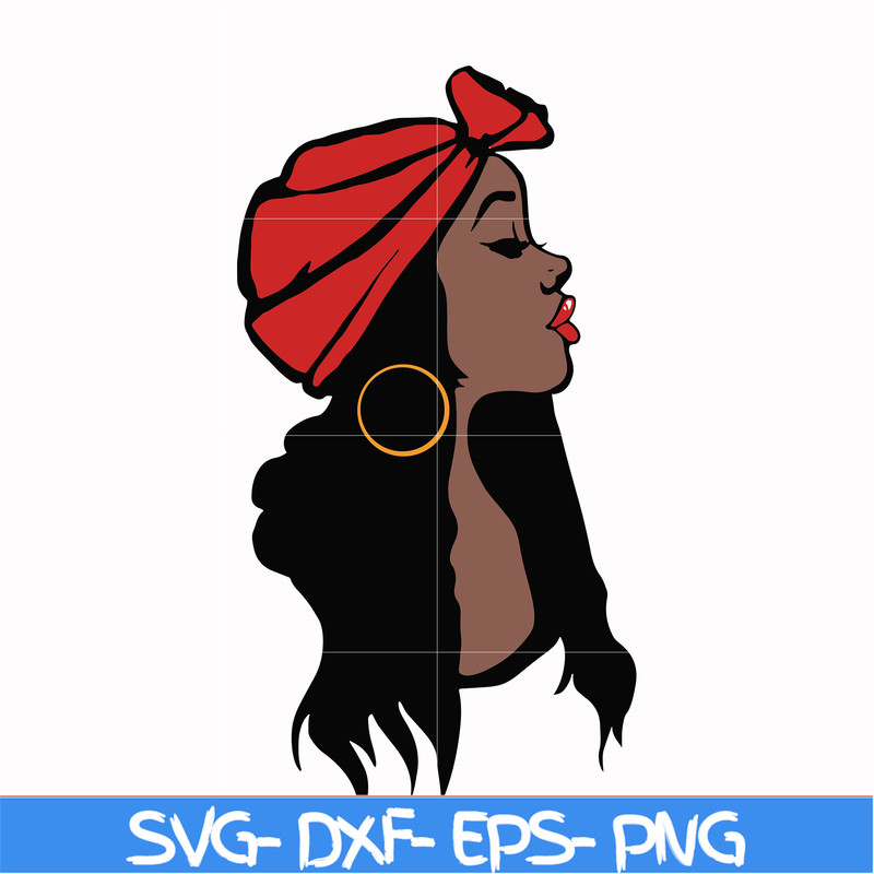 OTH00021-Unbothered Black Girl Svg, Afro Woman Svg, African American Woman svg, png, dxf, eps file OTH00021.jpg