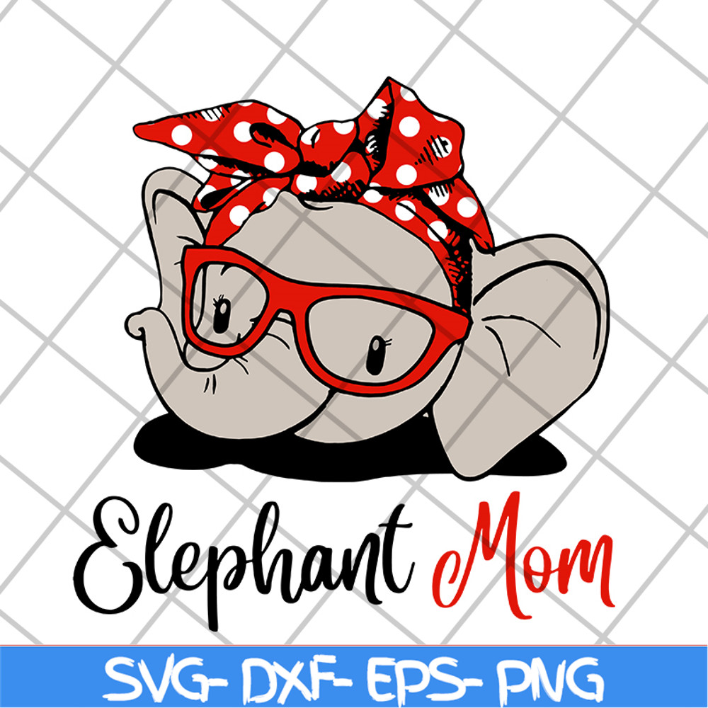 MTD04042114-Elephant Mom svg, Mother's day svg, eps, png, dxf digital file MTD04042114.jpg