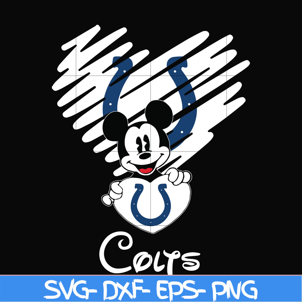 NNFL0037-Colts heart svg, png, dxf, eps digital file NNFL0037.jpg