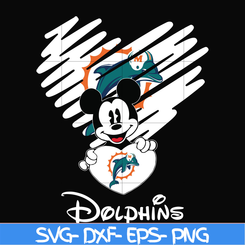NNFL0040-Dolphins heart svg, png, dxf, eps digital file NNFL0040.jpg