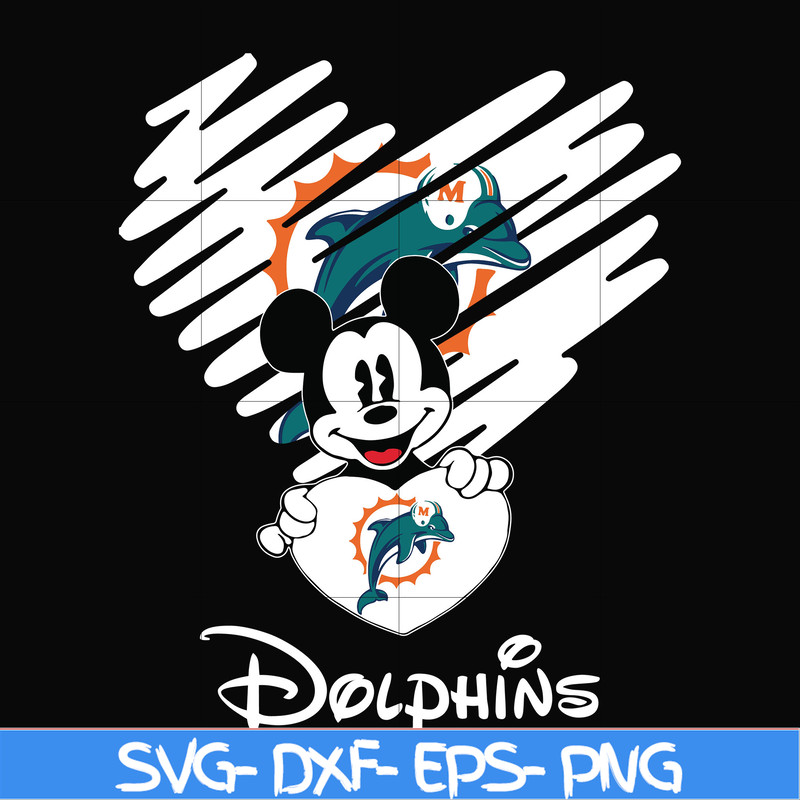 NNFL0040-Dolphins heart svg, png, dxf, eps digital file NNFL0040.jpg