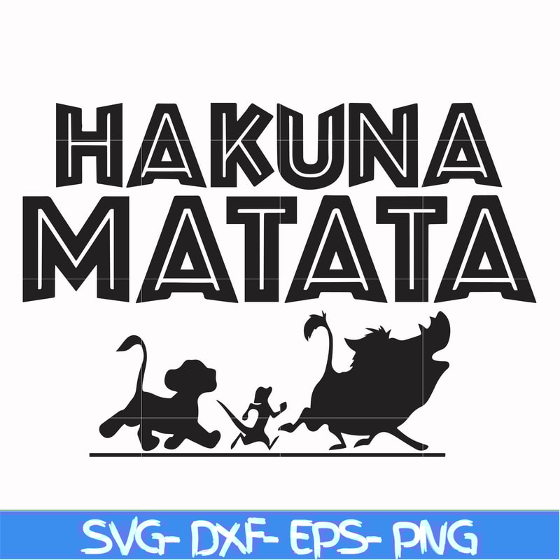 FN000157-Hakuna Matata svg, png, dxf, eps file FN000157.jpg