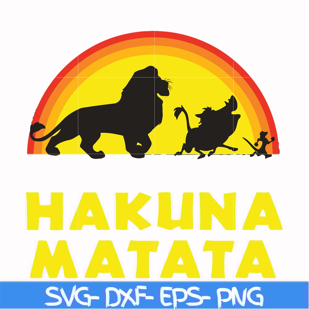 FN000158-Hakuna Matata svg, png, dxf, eps file FN000158.jpg