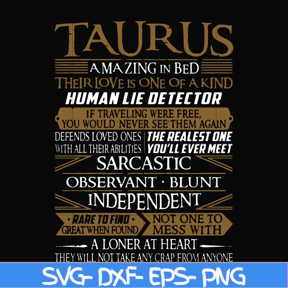 FN000376-Taurus rare to find not one to mess with amazing in bed svg, png, dxf, eps file FN000376.jpg