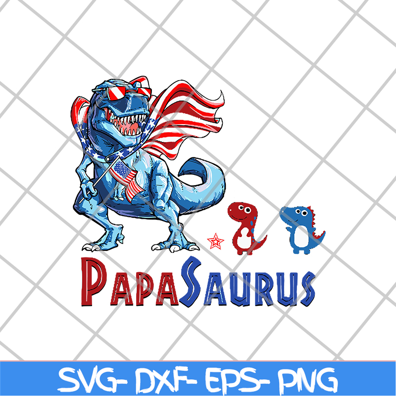 FTD24052101-Papa Saurus With Grandkids svg, png, dxf, eps digital file FTD24052101.jpg