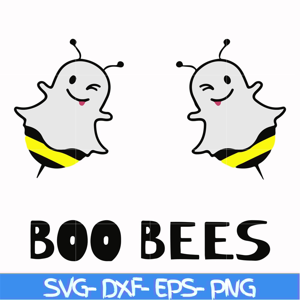 HLW0009-BOO BEES, halloween svg, png, dxf, eps digital file HLW0009.jpg