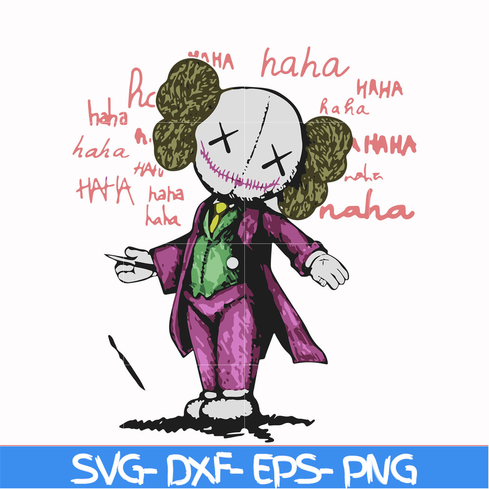HLW0148-kaws x joker haha svg, png, dxf, eps digital file HLW0148.jpg