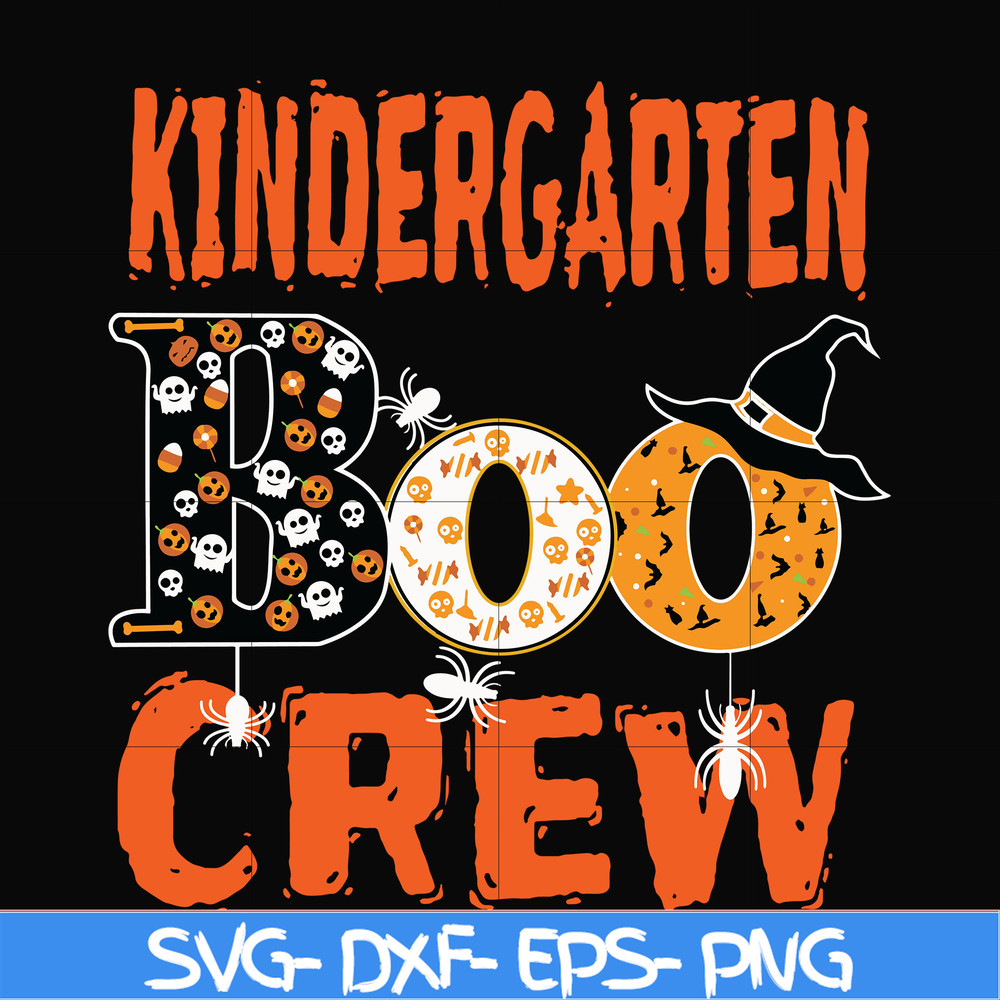 HLW2007208-Kindergarten boo crew svg, halloween svg, png, dxf, eps digital file HLW2007208.jpg