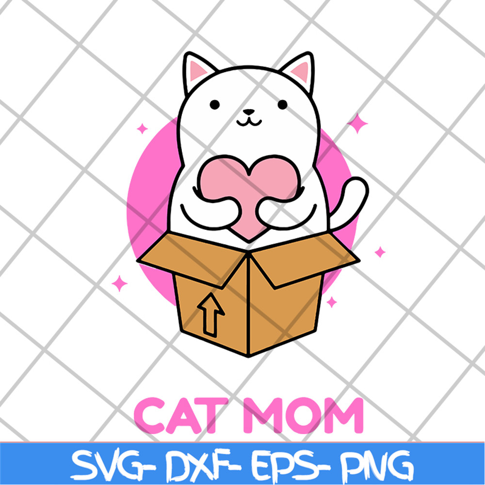 MTD04042109-Cat mom svg, Mother's day svg, eps, png, dxf digital file MTD04042109.jpg