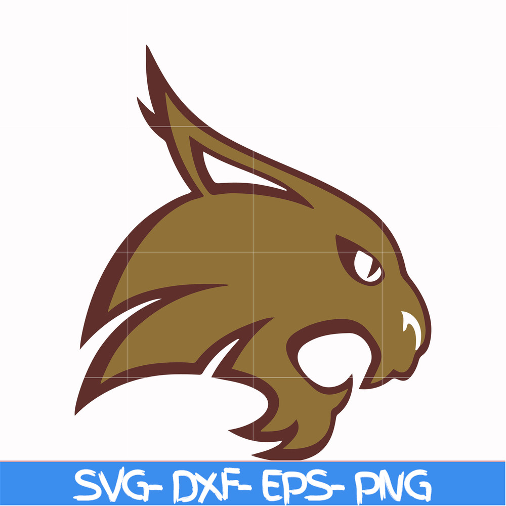 NCAA0000279-Texas State Bobcats svg, png, dxf, eps file NCAA0000279.jpg