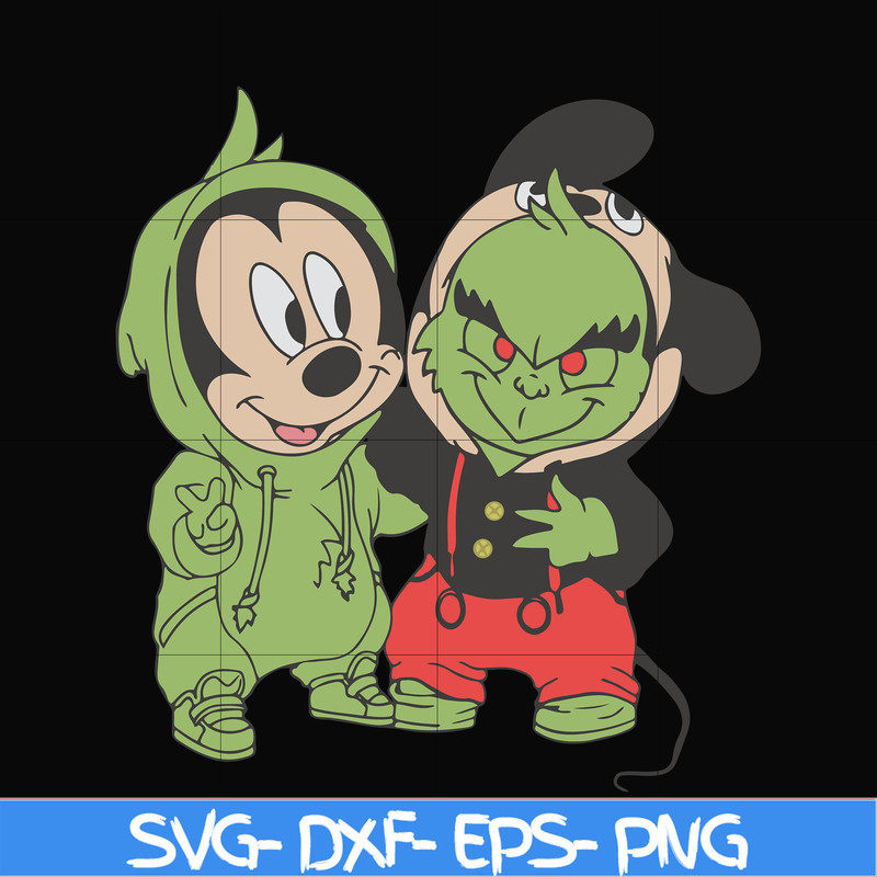 NCRM0064-Baby Grinch And Mickey Mouse svg, png, dxf, eps digital file NCRM0064.jpg