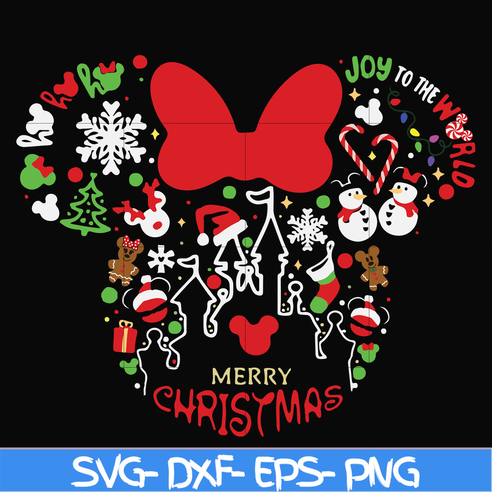 NCRM0096-Merry Christmas Disney Minnie mouse svg, png, dxf, eps digital file NCRM0096.jpg