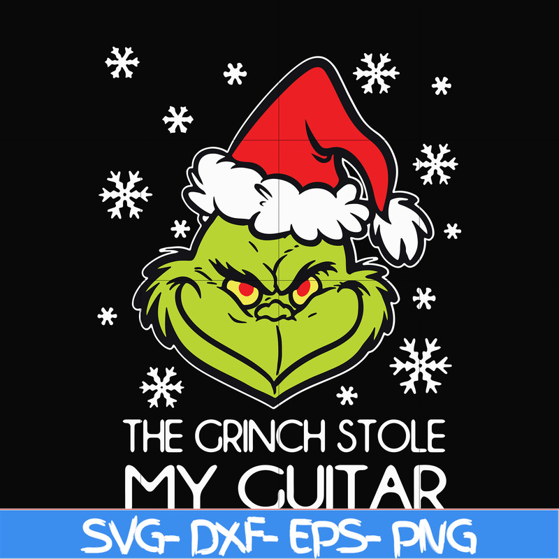NCRM1307209-The grinch stole my guitar svg, png, dxf, eps digital file NCRM1307209.jpg