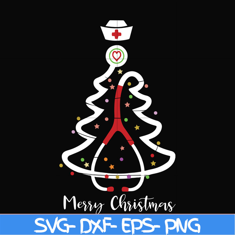 NCRM14072019-Nurse merry christmas svg, nurse svg, christmas svg, png, dxf, eps digital file NCRM14072019.jpg