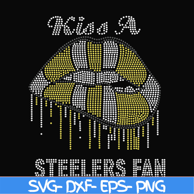 NFL0000171-Kiss a Steelers fan, svg, png, dxf, eps file NFL0000171.jpg