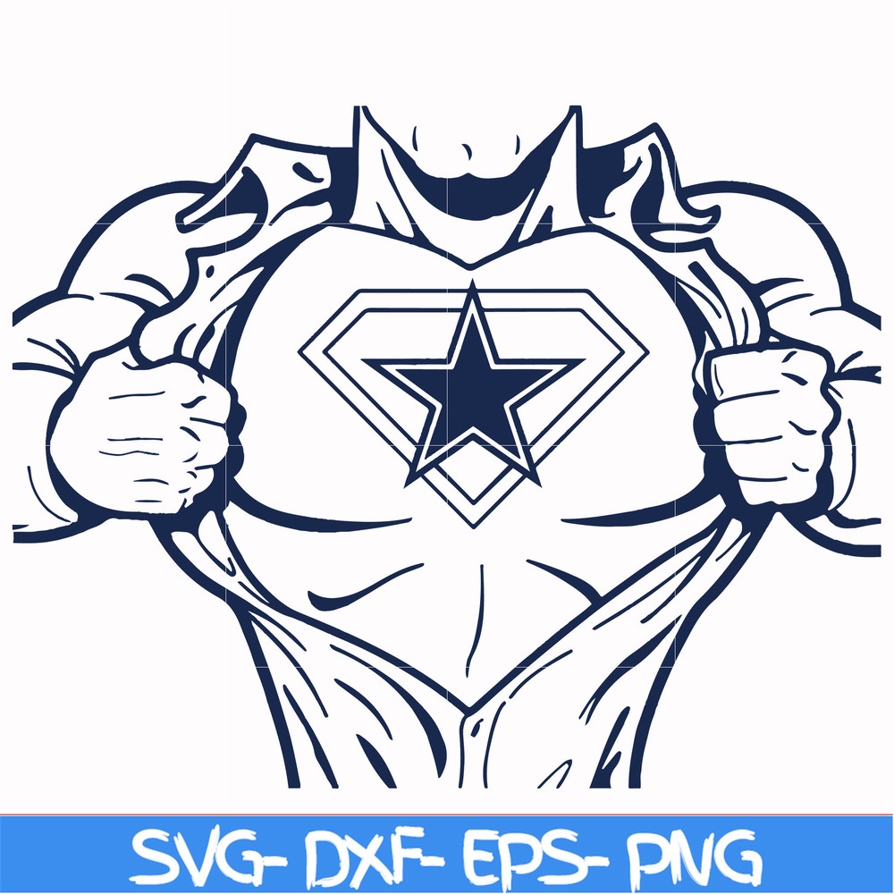 NFL0000192-Cowboys superman, svg, png, dxf, eps file NFL0000192.jpg