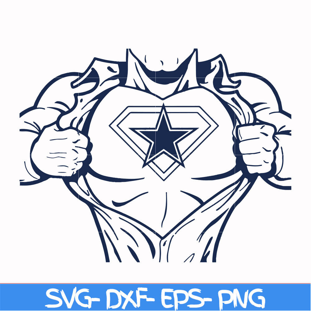 NFL000088-Superman Cowboys, svg, png, dxf, eps file NFL000088.jpg