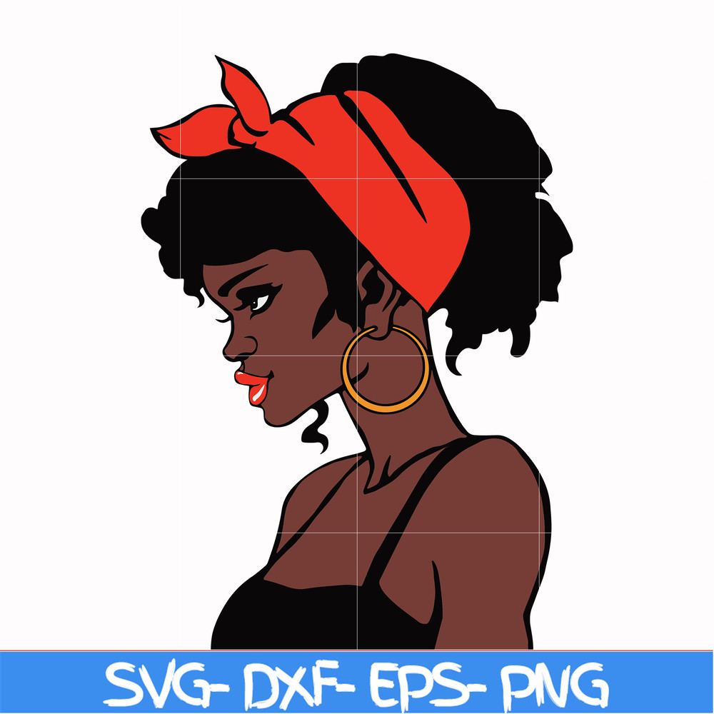 OTH00020-Unbothered Black Girl Svg, Afro Woman Svg, African American Woman svg, png, dxf, eps file OTH00020.jpg