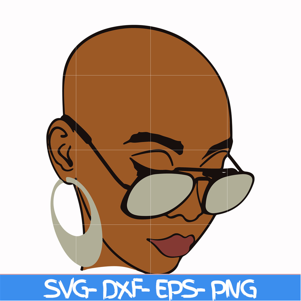 OTH0005-Unbothered Black Girl Svg, Afro Woman Svg, African American Woman svg, png, dxf, eps file OTH0005.jpg