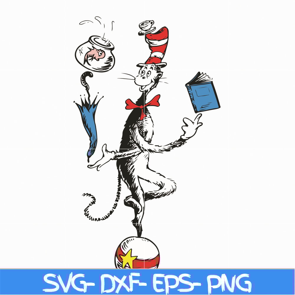 DR05012132-Cat In The Hat You Are The Best Quotes You svg, dr svg, png, dxf, eps file DR05012132.jpg