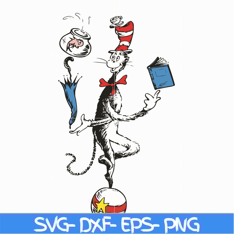 DR05012132-Cat In The Hat You Are The Best Quotes You svg, dr svg, png, dxf, eps file DR05012132.jpg