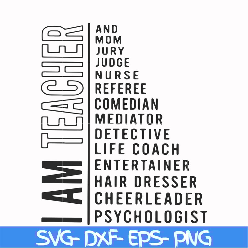FN000161-I am teacher svg, png, dxf, eps file FN000161.jpg