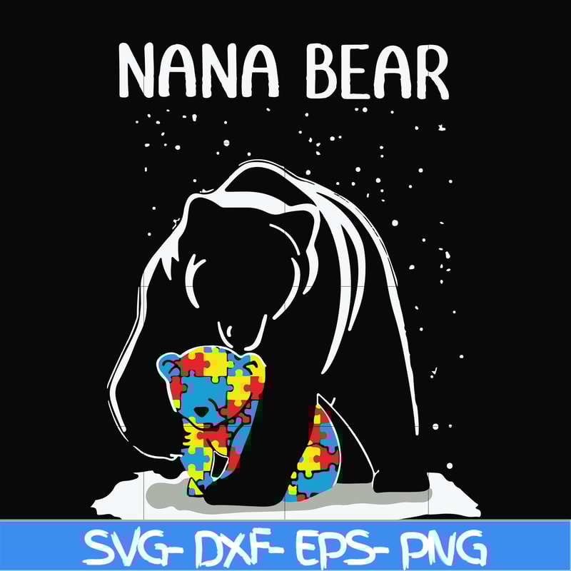 FN000175-Nana bear svg, png, dxf, eps file FN000175.jpg