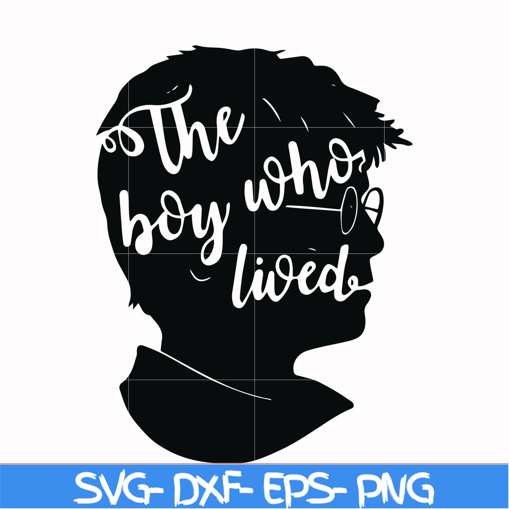 HRPT0006-The boy who lived svg, png, dxf, eps file HRPT0006.jpg