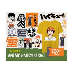 150 bundle anime haikyuu svg, anime svg, trending svg, anime design svg, haikyu svg bundle, cartoon japan svg, silhouet