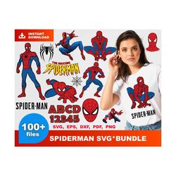 100 spiderman svg bundle, trending svg, deadpool svg, spiderman svg, chibi svg, character chibi svg, funny character sv