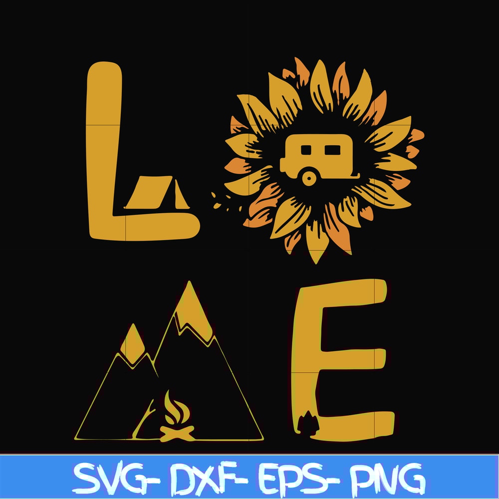 CMP010-LOVE camping svg, png, dxf, eps digital file CMP010.jpg