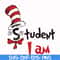 DR000129-Student I am svg, png, dxf, eps file DR000129.jpg