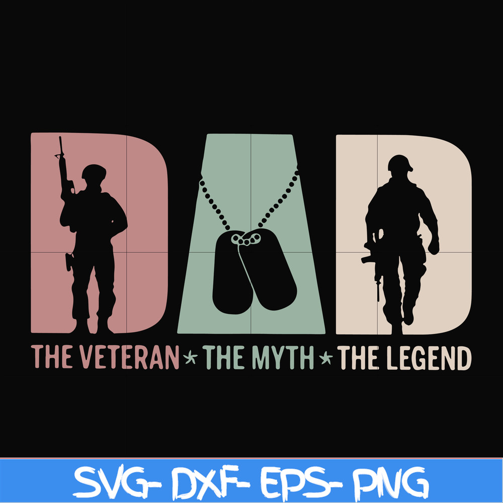 FTD28-The veteran the myth the legend svg, png, dxf, eps, digital file FTD28.jpg