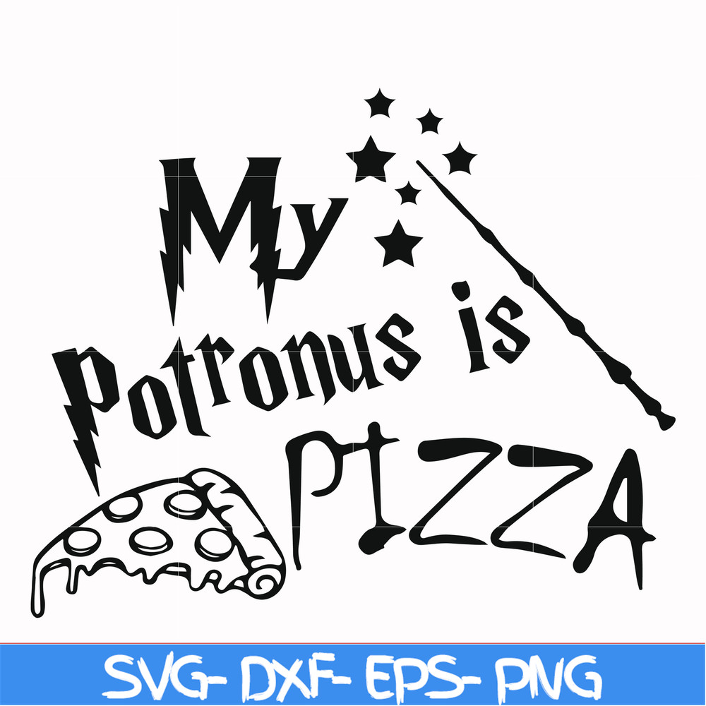 HRPT00012-My potronus is pizza svg, png, dxf, eps file HRPT00012.jpg