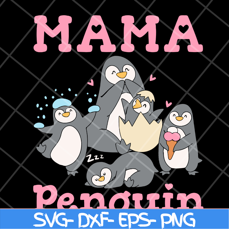 MTD13042131-Mama penguin svg, Mother's day svg, eps, png, dxf digital file MTD13042131.jpg