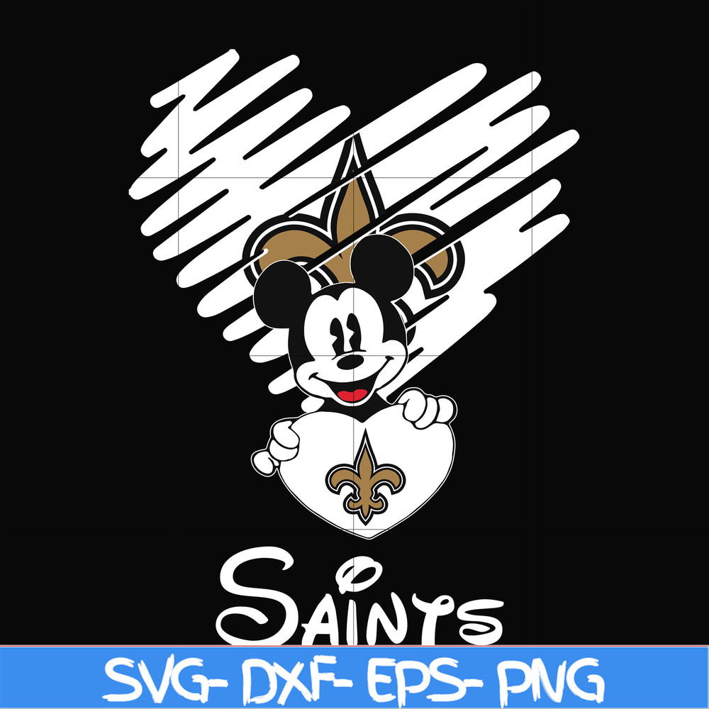 NNFL0031-Saints heart svg, png, dxf, eps digital file NNFL0031.jpg