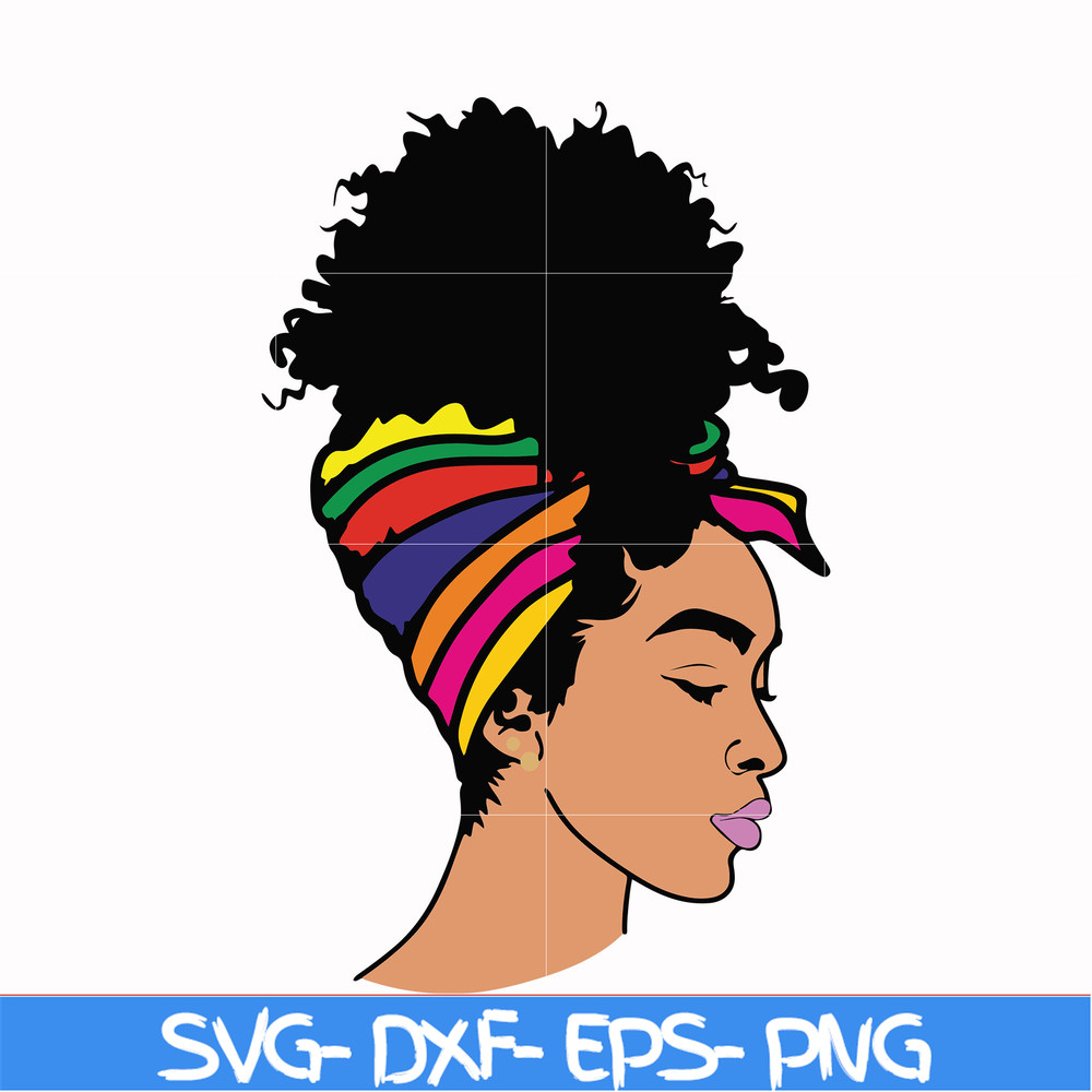 OTH00010-Unbothered Black Girl Svg, Afro Woman Svg, African American Woman svg, png, dxf, eps file OTH00010.jpg
