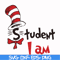 DR000129-Student I am svg, png, dxf, eps file DR000129.jpg