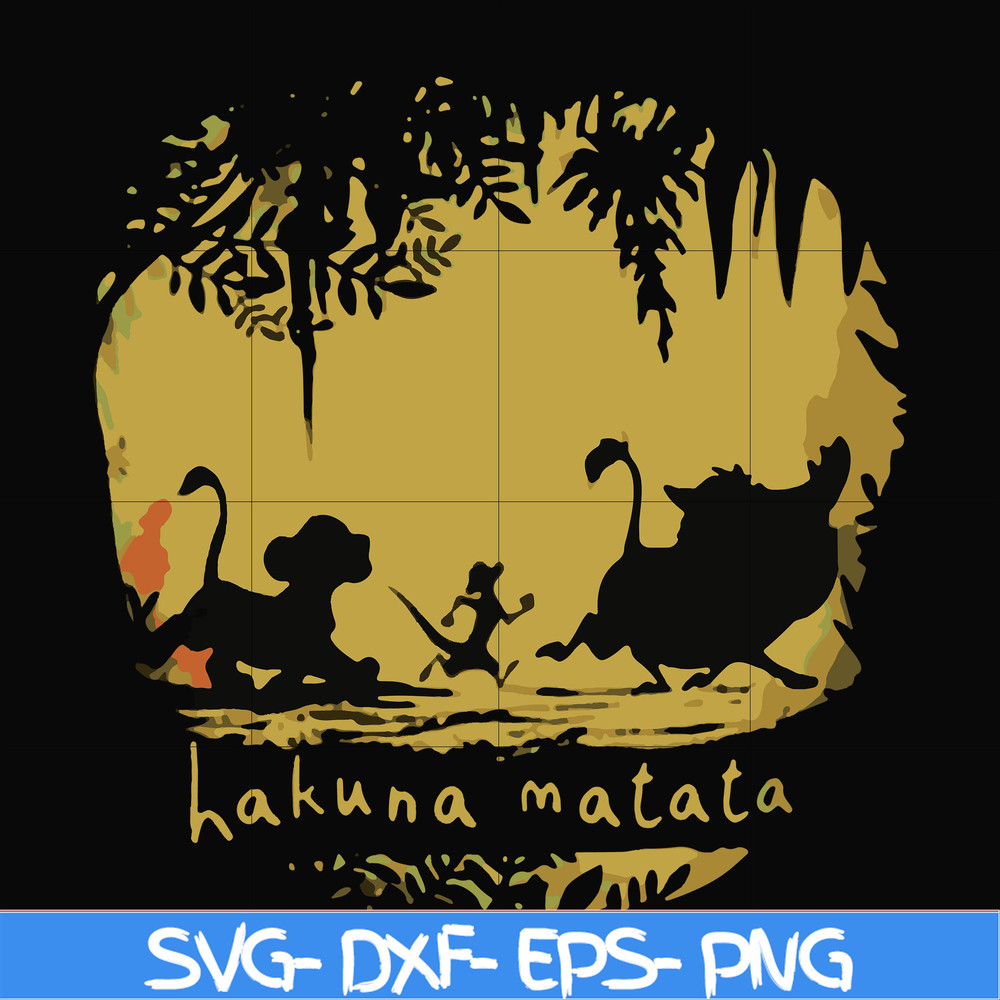 FN000159-Hakuna Matata svg, png, dxf, eps file FN000159.jpg