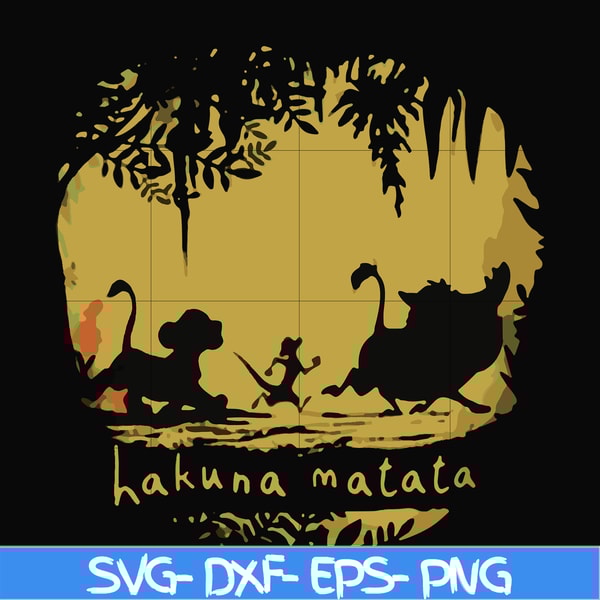 FN000159-Hakuna Matata svg, png, dxf, eps file FN000159.jpg