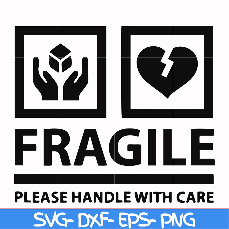 FN000566-Fragile please handle with care svg, png, dxf, eps file FN000566.jpg