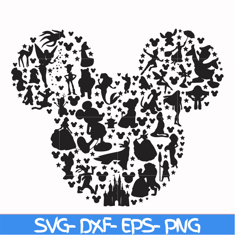 FN00062-Mickey svg, png, dxf, eps file FN00062.jpg