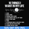 FN000623-10 things I want in my life svg, png, dxf, eps file FN000623.jpg