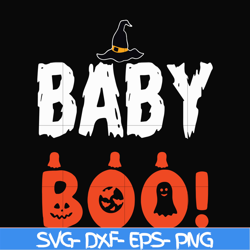 HLW0083-Baby boo! svg, png, dxf, eps digital file HLW0083.jpg