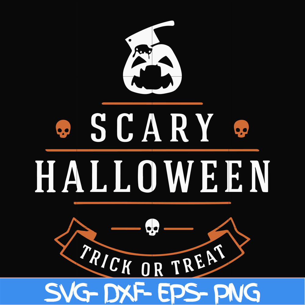 HLW17072013-Scary halloween trick or treat svg, png, dxf, eps digital file HLW17072013.jpg