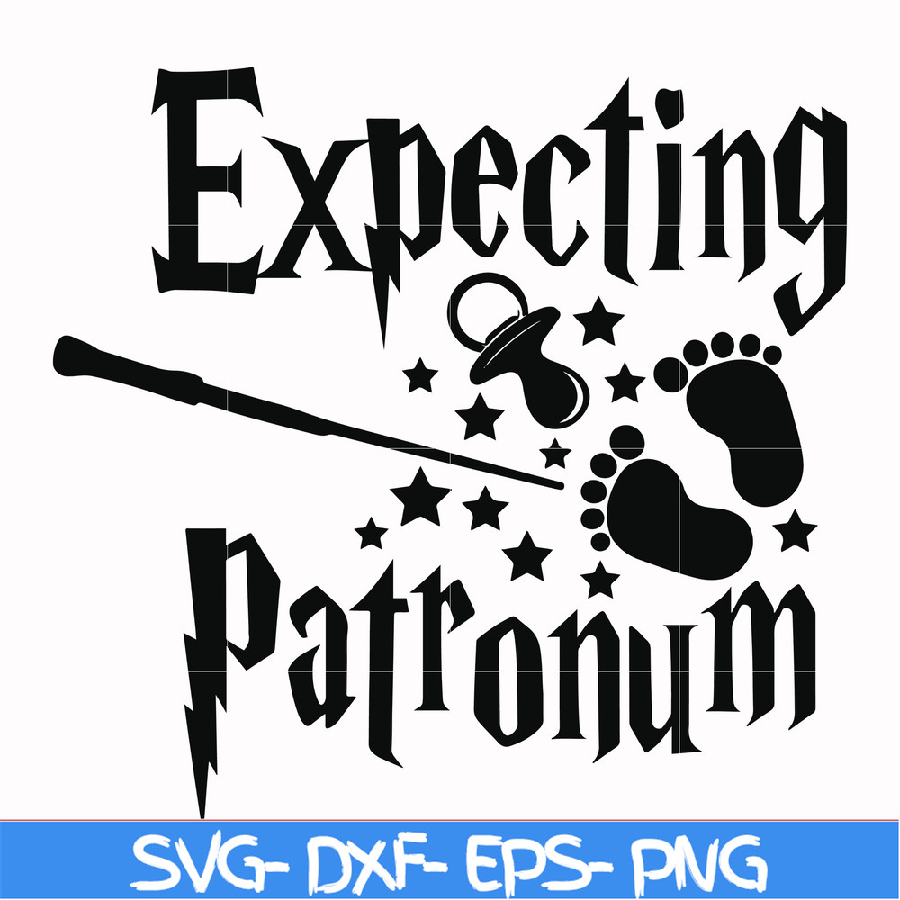 HRPT00039-Expecting patronum svg, png, dxf, eps file HRPT00039.jpg