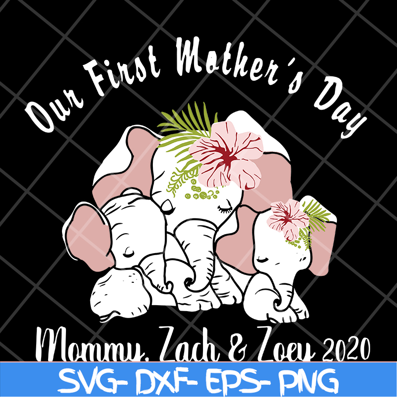 MTD04042106-Our first mother's day svg, Mother's day svg, eps, png, dxf digital file MTD04042106.jpg