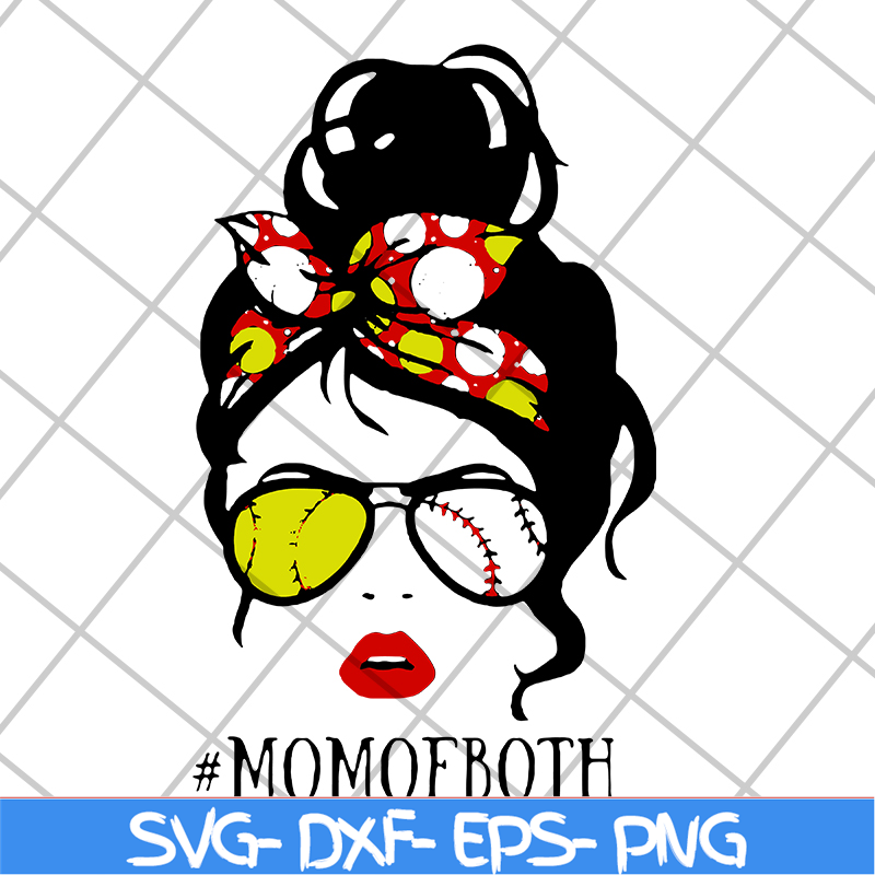 MTD15042112-Happy mom of both softball svg, Mother's day svg, eps, png, dxf digital file MTD15042112.jpg